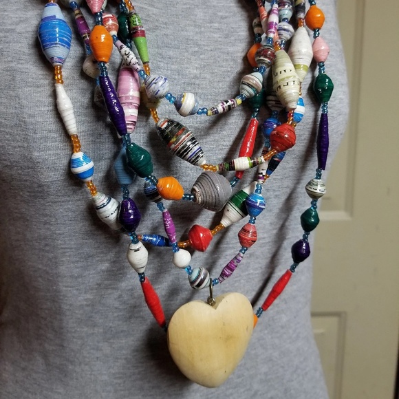 Recycled Paper Beaded Accessories Bundle - Picture 1 of 12